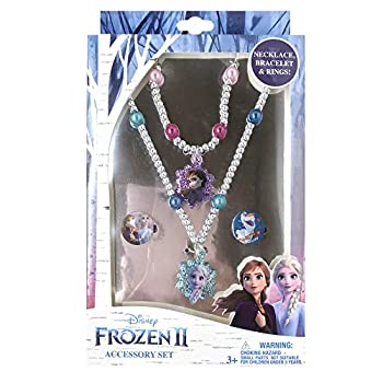 【中古】【輸入品・未使用未開封】Luv Her アナと雪の女王 2 ガールズ プリンセス おもちゃ ジュエリーボックスセット リング2個 ビーズブレスレット 1個 ビーズネックレス 1個