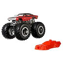 【中古】【輸入品 未使用】Hot Wheels 2019 モンスタートラックジャイアントホイール レッドドッジチャージャー R/T 1:64