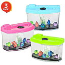 【中古】【輸入品・未使用】ArtCreativity 3インチ 成長する水族館おもちゃ 子供用 - 3個セット - 魚が水に5倍大きい - 楽しく広がる動物 -...
