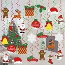 【中古】【輸入品・未使用】Tifeson クリスマスデコレーション 36個 クリスマス ホリデー スワール デコレーション 雪だるま 雪の結晶 天井吊り装飾 クリスマスパーティー用