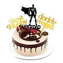 【中古】【輸入品・未使用】30歳の誕生日用のスペシャルケーキトッパー 男性用 Super Dad Best Hubby Daddy We Love You Happy Birthday 面白いケーキトッパー