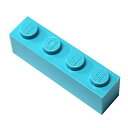 【中古】【輸入品・未使用】LEGO パーツとピース1×4?バルクブロック c. 50 Pieces 3010-Medium Azure-50