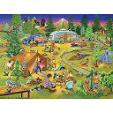 【中古】【輸入品・未使用】Bits and Pieces 500ピース ジグソーパズル 大人用 18×24インチ キャンプ おばあちゃんとグランプ 500ピース アウトドアリビング ジグソーパズ