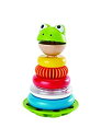 【中古】【輸入品・未使用】Hape Mr. Frog スタッキングリング マルチカラー 木製リング スタッカー プレイセット 子供用教育玩具