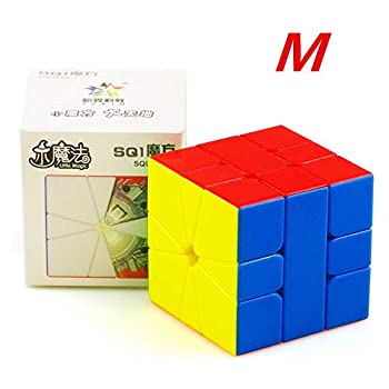 【中古】【輸入品 未使用】CuberSpeed Yuxin リトルマジック スクエア 1M スピードキューブ Yuxin スクエア 磁気ステッカーレスマジックキューブ