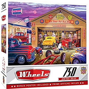 【中古】【輸入品・未使用】MasterPieces ホイール ジグソーパズル 古いタイマーのホットロッド ブルース・カイザーによるアートが特徴 750ピース