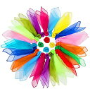 【中古】【輸入品・未使用】Colovis 24個のスクエアダンススカーフ、マジックトリックシルクスカーフ音楽の動きのスカーフ12色