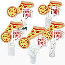【中古】【輸入品・未使用】ピザパーティータイム ベビーシャワーや誕生日パーティーセンターピーススティック テーブルトッパー 15本セット