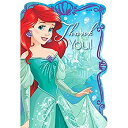 【中古】【輸入品 未使用】Amscan Enchanting Thank You DisneyアリエルDream Big誕生日パーティーはがき グリーン/ブルー 4 1 / 4 x 6 1 / 4