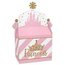 【中古】【輸入品・未使用】Big Dot of Happiness Little Princess Crown ? お菓子ボックス パーティー記念品 ? ピンクとゴールドのプリンセス ベビーシャワーまたは誕生日(3)