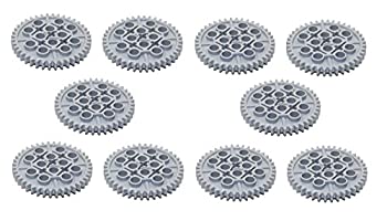 【中古】【輸入品 未使用】LEGO Technic LARGE GEAR 40 TOOTH Mindstorms NXT Light Grey Part 3649 Piece (Quantity 10 pcs)