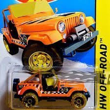 【中古】【輸入品・未使用】HOT WHEELS 2015 SERIES ORANGE REGULAR TREASURE HUNT JEEP CJ-7 DIE-CAST