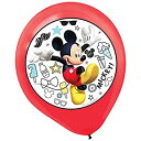 【中古】【輸入品・未使用】amscan 110424 Disneyc "Mickey on the Go" マルチカラープリントラテックスプラスチックバルーン 5個 パーティー記念品 6.5 x 4.7 x 0.3インチ