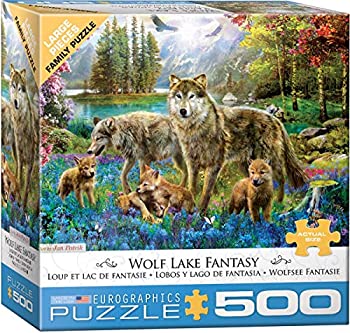 šۡ͢ʡ̤ѡEurographics Wolf Lake Fantasy 500-piece Puzzle Jigsaw (5...