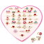 šۡ͢ʡ̤ѡElesa Miracle 36pcs Children Kids Little Girl Adjustable Jewellery Rings in Box Random Shape and Colour Girl Pretend Play and Dress up