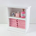 【中古】【輸入品・未使用】Town Squareミニチュア人形Houseミニチュア家具Small Shelf Unit &ピンクバスルームアクセサリー