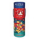 【中古】【輸入品・未使用】Crocodile Creek USA Map 200 piece Jigsaw Puzzle and Matching Poster