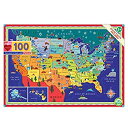 【中古】【輸入品・未使用】eeBoo アメリカ合衆国 ジグソーパズル 子供用 This Land is Your Land、100ピース(3)