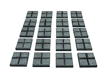 【中古】【輸入品 未使用】Locking Dungeon Tiles - Floor Tiles (20x Pieces) Terrain Scenery Tabletop 28mm Miniatures Role Playing Game 3D Printed Paintable EnderT