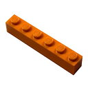 【中古】【輸入品・未使用】LEGO parts and pieces : 1?x 6?Bulk Bricks b. 50 Pieces オレンジ 3009-Or...