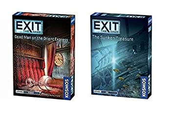 【中古】【輸入品・未使用】Thames & Kosmos Exit the Game Bundle of 2: Dead Man on the Orient Express and The Sunken Treasure (2 items)