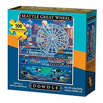 【中古】【輸入品・未使用】DowdleフォークアートSeattle Greatホイールジグソーパズル(500ピース)