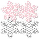 【中古】【輸入品・未使用】Big Dot of Happiness ピンク ウィンターワンダーランド - 雪の結晶 デコレーション DIY ホリデー 雪の結晶 誕生日パーティー ベビーシャワーの