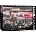 【中古】【輸入品・未使用】ジグソーパズル 1000ピース ユーログラフィックス Seattle City Skyline 6000-0660