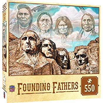 【中古】【輸入品・未使用】Masterpieces Tribal Spirit Founding Fathers???MT。Rushmore 1000ピースジグソーパズルby David Behrens