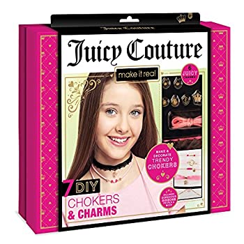 【中古】【輸入品 未使用】Make It Real - Juicy Couture Chokers Charms. DIY Choker Jewellery Making Kit for Girls. Design and Create Girls Choker Necklaces with