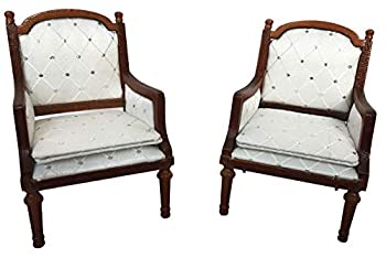 【中古】【輸入品・未使用】Inusitus 木製ドールハウスアームチェア ダイニングラウンジチェア ドール..