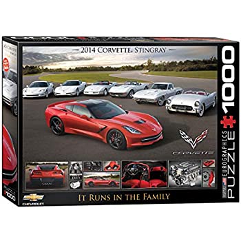 【中古】【輸入品・未使用】ジグソーパズル 1000ピース ユーログラフィックス 2014 コルベット・スティングレイ 6000-0736