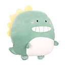 【中古】【輸入品・未使用】かわいい恐竜のぬいぐるみ枕 ソフト抱きしめたくなるぬいぐるみ ベッドソファ 椅子 車用 15インチ×13インチ グリーン P-8