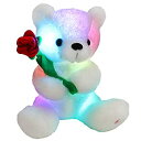 【中古】【輸入品・未使用】Houwsbaby 光るテディベア バラのぬいぐるみ ソフトライトアップぬいぐるみ LEDナイトライト 子供 幼児 ガールフレンド 母...
