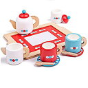 【中古】【輸入品・未使用】Bigjigs Toys Wooden Tea Tray Play Set - Pretend Play And Role Play For Children(3)