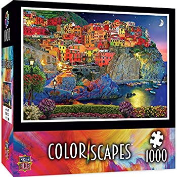 【中古】【輸入品・未使用】Masterpiecesパズル会社Colorscapesイブニンググローパズル(1000?Piece)、マルチカラー、19.25?" x26.75?"