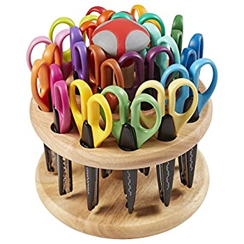 šۡ͢ʡ̤ѡECR4Kids Kraft Edger Rotating Scissor Rack with 18 Scissors by ECR4Kids