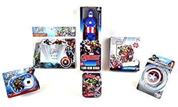 【中古】【輸入品・未使用】マーベル アクション トイ 6ピース アベンジャー キャプテンアメリカ アクションフィギュア カメラ バンドルギフトセット