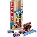 【ポイントアップ中！】【中古】【輸入品・未使用未開封】Wooden Stack & Count Parking Garage Classic Toy + FREE Melissa & Doug Scratch Art Mini-Pad Bundle [51828]