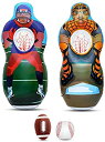【中古】【輸入品・未使用】Inflatable Two Sided Football & Baseball Target Set - Includes One ...