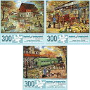 【中古】【輸入品・未使用】Bits and Pieces - 大人用300ピースジグソーパズル 3個セット - 各パズルの寸法 18インチ x 24インチ - ...