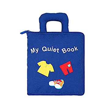 【中古】【輸入品・未使用】My Quiet Book - My First ソフトブック 非毒性生地 ベビークロス アクティビティ しわの寄るソフトブック 幼児 男の子 女の子 早期教育玩具 ベ