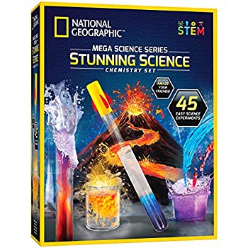 【中古】【輸入品・未使用】NATIONAL GEOGRAPHIC 素晴らしい化学セット ? メガサイエンスキット 15以上の簡単な実験 火山作り ロケットの打ち上げ Fizzy Reactionなどの 男