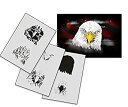 【中古】【輸入品・未使用】(Medium) - Step by Step Airbrush Stencil Template AS-198 M ca. 13cm...