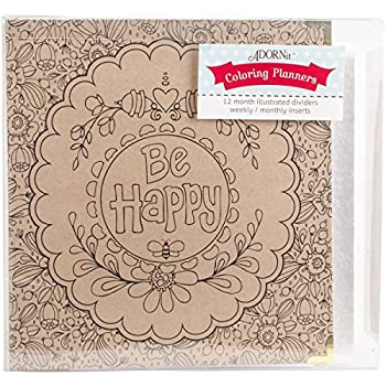 【中古】【輸入品・未使用】adorn-it 81028アート再生クラフト3リングバインダーPlanner、8?" x 10、" Be Happy、ブラウン 【中古】【輸入品・未使用】adorn-it 81028アート再生クラフト3リングバインダーPlanner、8?" x 10、" Be Happy、ブラウン