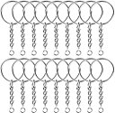 yÁzyAiEgpzPaxcoo 150Pcs Split Key Chain Rings with Chain and Jump Rings Bulk for Crafts (25mm)