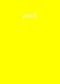 yÁzyAiEgpzdicker Tagebuch Kalender 2016 - SUNSHINE (Yellow / Gelb): Endlich genug Platz fuer dein Leben! 1 Tag pro DIN A4 Seite