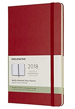 yÁzyAiEgpzMoleskine 12 Month Weekly Planner Large Scarlet Red Hard Cover (5 x 8.25)