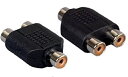 【中古】【輸入品・未使用】RCAメスto RCAメスX 2アダプタ、10個/パック