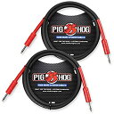 【中古】【輸入品・未使用】Pig Hog PHSC5 8mm ツアーグレード スピーカーケーブル 5フィート 2個パック